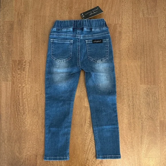 Stylish Kids Denim Jeans - Blue and Gray - Picture 5 of 9
